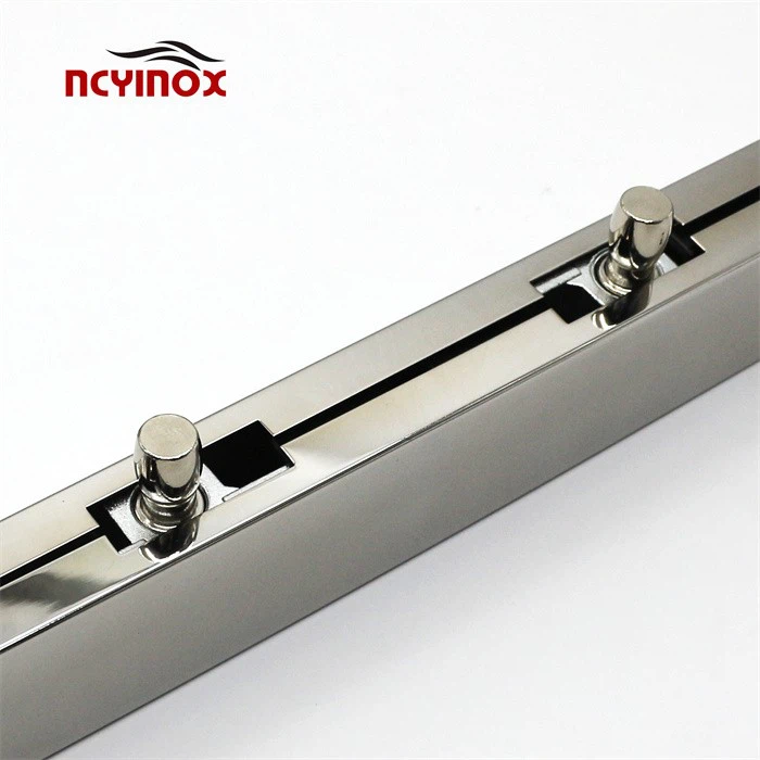 Double Over Panel Patch Stainless Steel Glass Door Fitting For Glass Foors